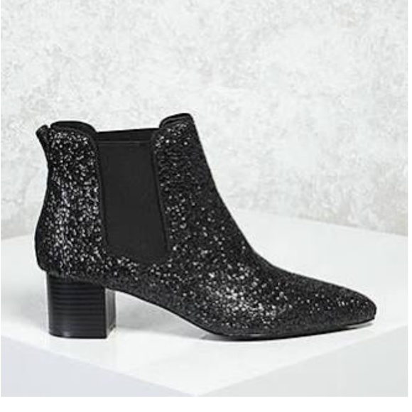 Forever 21 Shoes - Glitter Ankle Boots NWOT